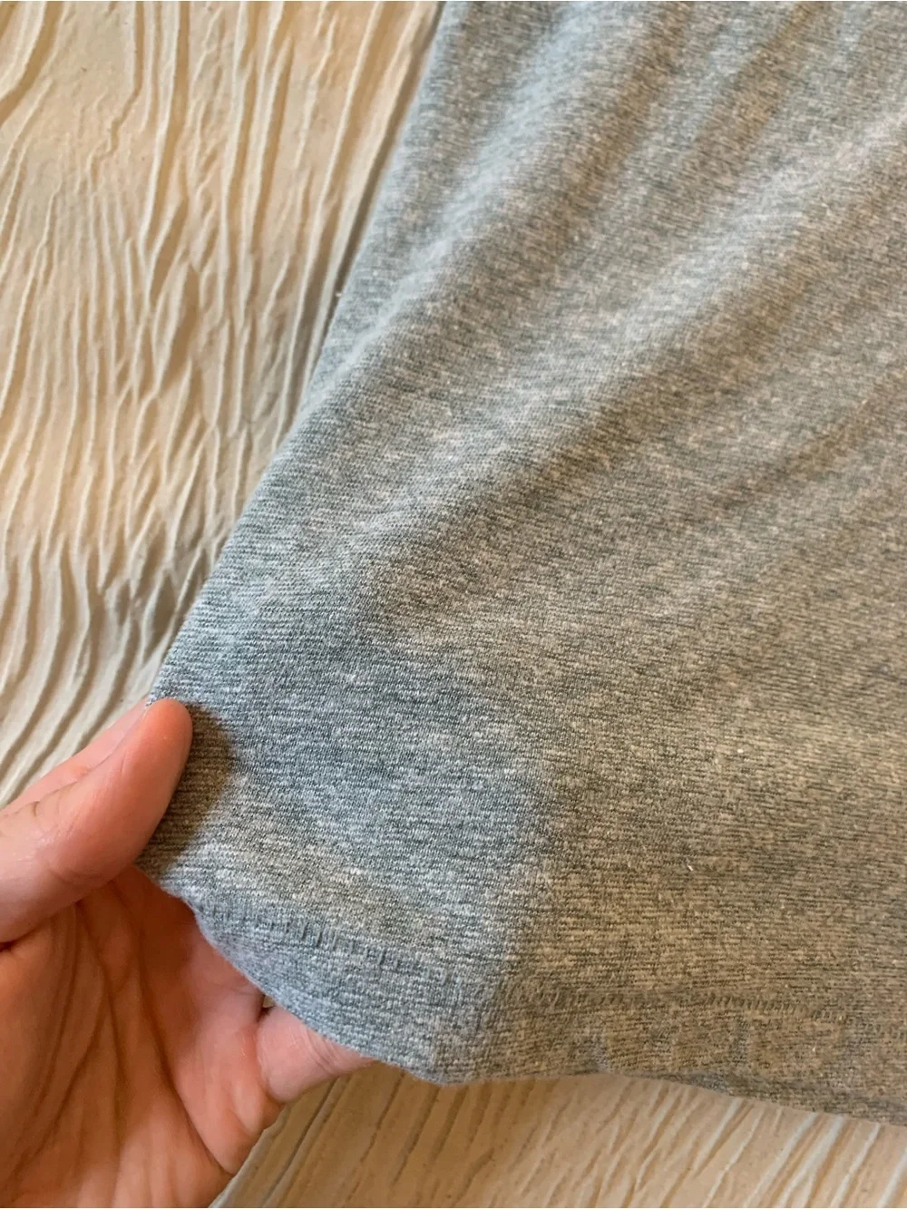 J. Crew Blue/Seafoam Green Lightweight Linen Blend Short Sleeve T-Shirt, size M